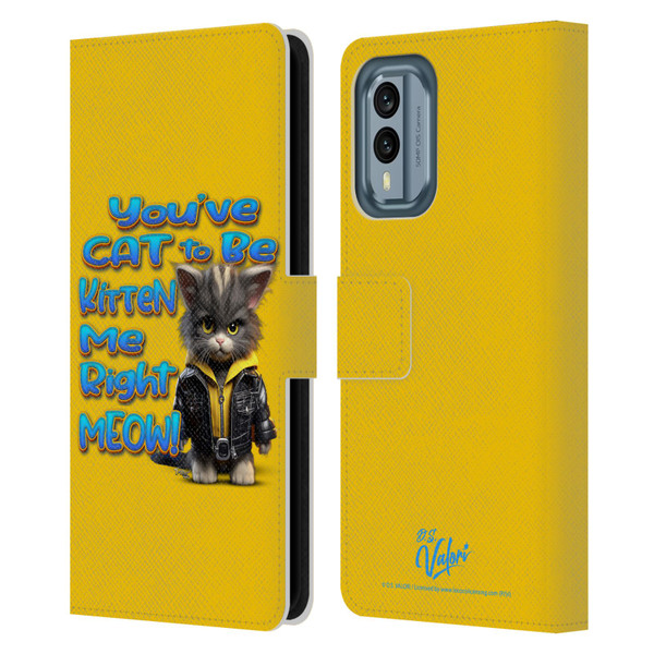 D.S. Valori Kitty And Puppy You've Cat To Be Kitten Me Leather Book Wallet Case Cover For Nokia X30