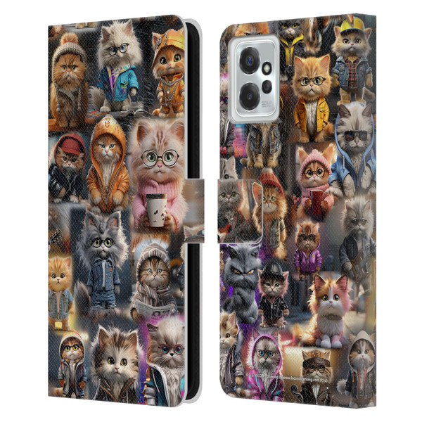 D.S. Valori Kitty And Puppy Kitty Kingdom Leather Book Wallet Case Cover For Motorola Moto G Power (2023)