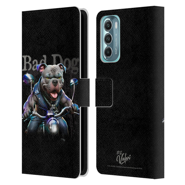 D.S. Valori Kitty And Puppy Bad Dog Leather Book Wallet Case Cover For Motorola Moto G Stylus 5G (2022)