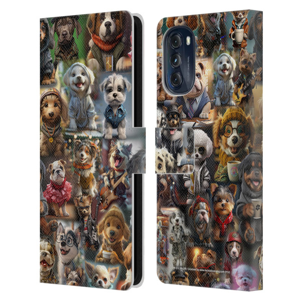 D.S. Valori Kitty And Puppy Puppy Kingdom Leather Book Wallet Case Cover For Motorola Moto G (2022) D.S. Valori Kitty And Puppy Puppy Kingdom Leather Book Wallet Case Cover For Motorola Moto G (2022)