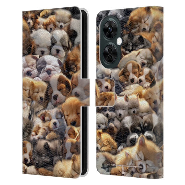 D.S. Valori Kitty And Puppy Puppy Dreams Leather Book Wallet Case Cover For OnePlus Nord N30