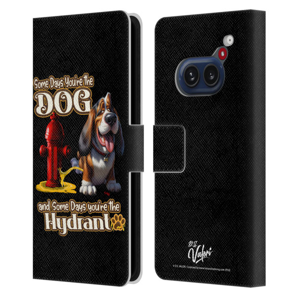 D.S. Valori Kitty And Puppy Some Days You're The Dog Leather Book Wallet Case Cover For Nothing Phone (2a)