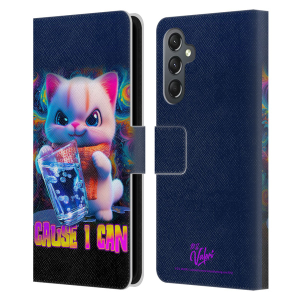 D.S. Valori Kitty And Puppy Kitty Cause I Can Leather Book Wallet Case Cover For Samsung Galaxy A25 5G D.S. Valori Kitty And Puppy Kitty Cause I Can Leather Book Wallet Case Cover For Samsung Galaxy A25 5G