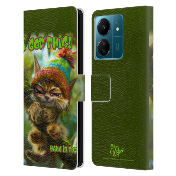 D.S. Valori Kitty And Puppy I Got This Leather Book Wallet Case Cover For Xiaomi Redmi 13C 4G