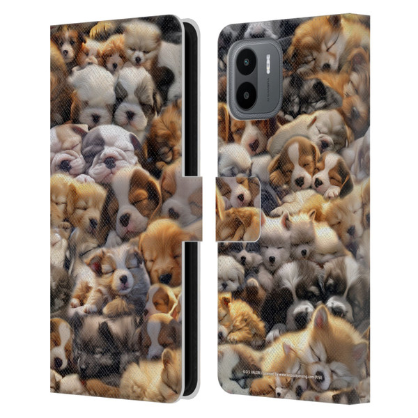 D.S. Valori Kitty And Puppy Puppy Dreams Leather Book Wallet Case Cover For Xiaomi Redmi A2 D.S. Valori Kitty And Puppy Puppy Dreams Leather Book Wallet Case Cover For Xiaomi Redmi A2