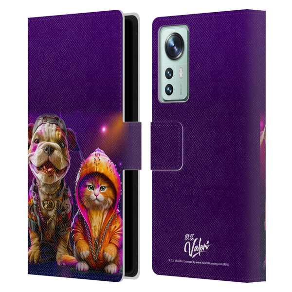 D.S. Valori Kitty And Puppy Hip Hop Pals Leather Book Wallet Case Cover For Xiaomi 12