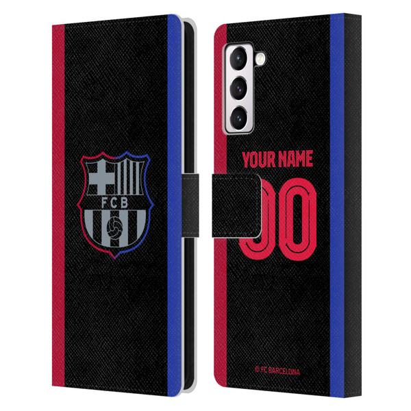 Custom Customised Personalised FC Barcelona 2024/25 Kit Away Leather Book Wallet Case Cover For Samsung Galaxy S21+ 5G Custom Customised Personalised FC Barcelona 2024/25 Kit Away Leather Book Wallet Case Cover For Samsung Galaxy S21+ 5G