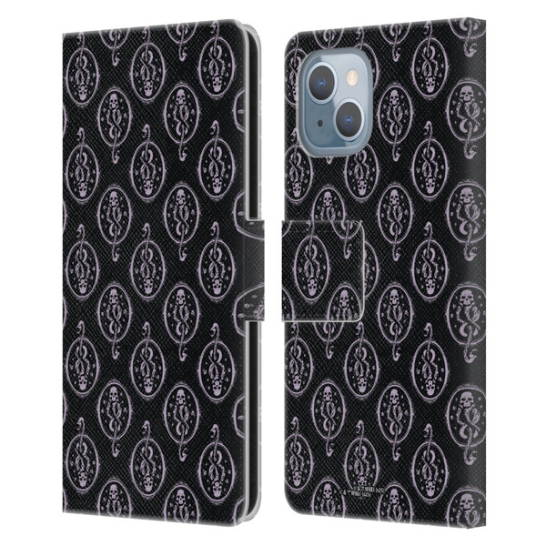 Harry Potter Dementors Kiss Death Eater Pattern Leather Book Wallet Case Cover For Apple iPhone 14