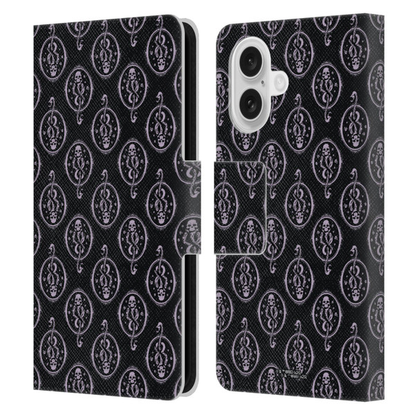 Harry Potter Dementors Kiss Death Eater Pattern Leather Book Wallet Case Cover For Apple iPhone 16