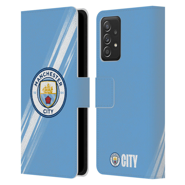 Manchester City Man City FC 2025/26 Badge Kit Home Leather Book Wallet Case Cover For Samsung Galaxy A52 / A52s / 5G (2021) Manchester City Man City FC 2025/26 Badge Kit Home Leather Book Wallet Case Cover For Samsung Galaxy A52 / A52s / 5G (2021)
