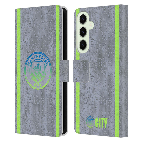 Manchester City Man City FC 2025/26 Badge Kit Third Leather Book Wallet Case Cover For Samsung Galaxy S25+ Manchester City Man City FC 2025/26 Badge Kit Third Leather Book Wallet Case Cover For Samsung Galaxy S25+