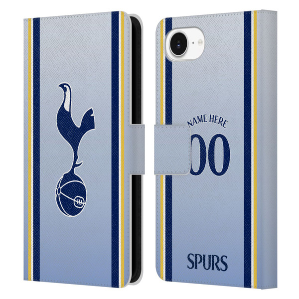 Custom Customised Personalised Tottenham Hotspur F.C. 2024/25 Badge Kit Away Leather Book Wallet Case Cover For Apple iPhone 16e Custom Customised Personalised Tottenham Hotspur F.C. 2024/25 Badge Kit Away Leather Book Wallet Case Cover For Apple iPhone 16e