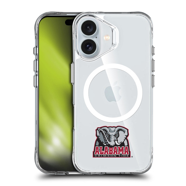 University Of Alabama UA The University Of Alabama Big Al Minimalist SHOCKPROOF BUMPER CASE COMPATIBLE WITH  & MAGSAFE Apple iPhone 16