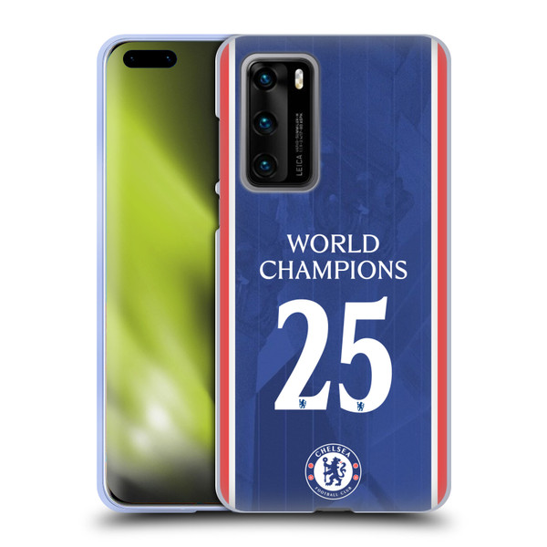 Chelsea Football Club 2025 World Champions Home Kit Soft Gel Case for Huawei P40 5G