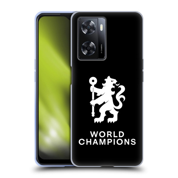 Chelsea Football Club 2025 World Champions Lion Soft Gel Case for OPPO A57s