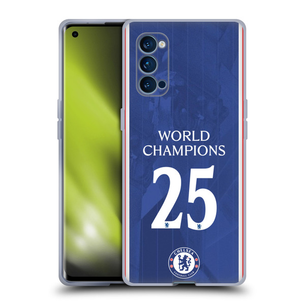 Chelsea Football Club 2025 World Champions Home Kit Soft Gel Case for OPPO Reno 4 Pro 5G Chelsea Football Club 2025 World Champions Home Kit Soft Gel Case for OPPO Reno 4 Pro 5G