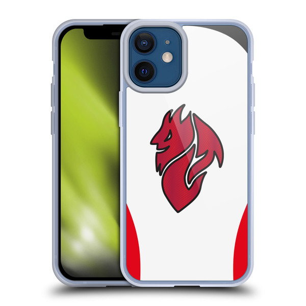 AC Milan 2025/26 Crest Kit Away Soft Gel Case for Apple iPhone 12 Mini & MagSafe