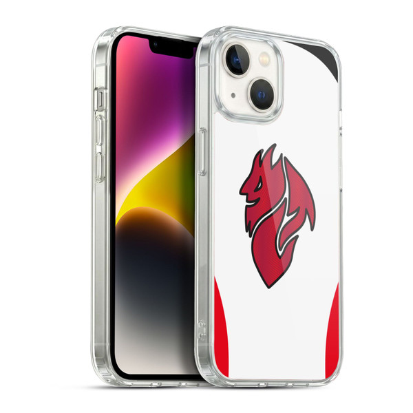 AC Milan 2025/26 Crest Kit Away Soft Gel Case for Apple iPhone 14
