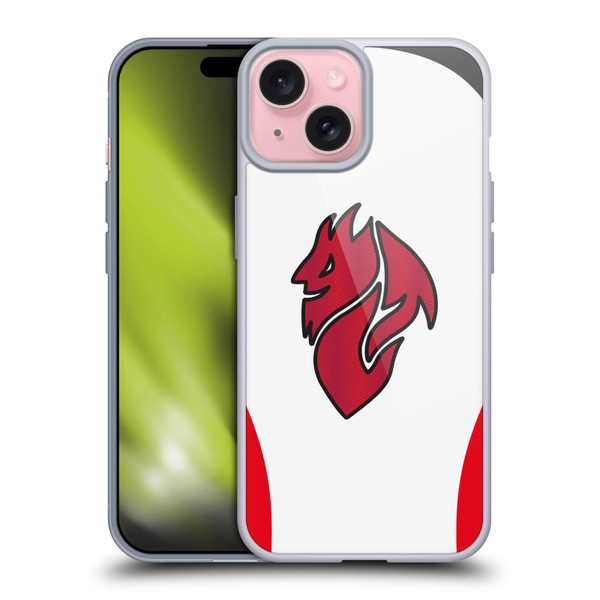 AC Milan 2025/26 Crest Kit Away Soft Gel Case for Apple iPhone 15 & MagSafe