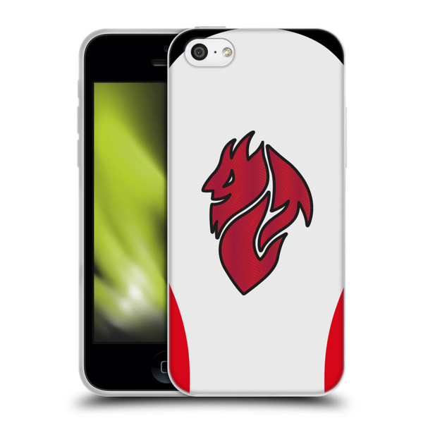 AC Milan 2025/26 Crest Kit Away Soft Gel Case for Apple iPhone 5c