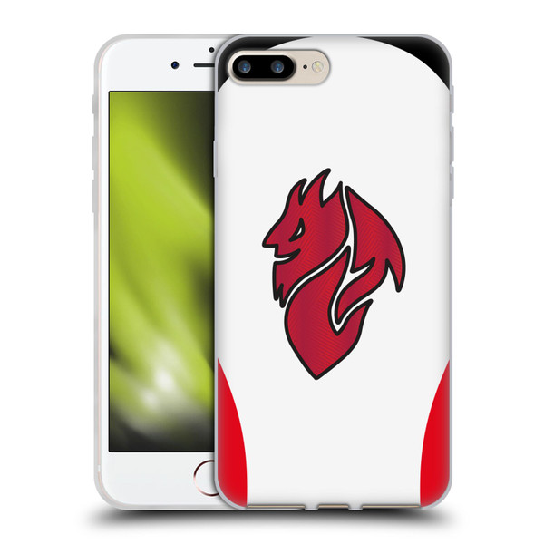 AC Milan 2025/26 Crest Kit Away Soft Gel Case for Apple iPhone 7 Plus / iPhone 8 Plus & MagSafe
