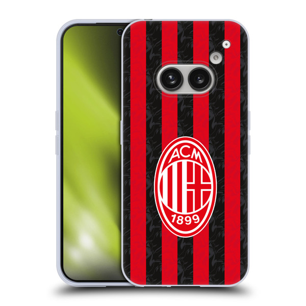 AC Milan 2025/26 Crest Kit Home Soft Gel Case for Nothing Phone (2a)