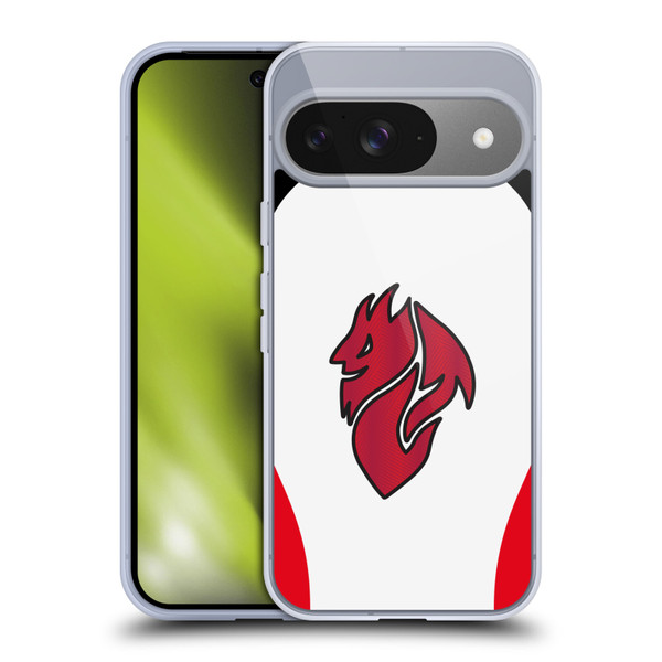 AC Milan 2025/26 Crest Kit Away Soft Gel Case for Google Pixel 9 / Pixel 9 Pro