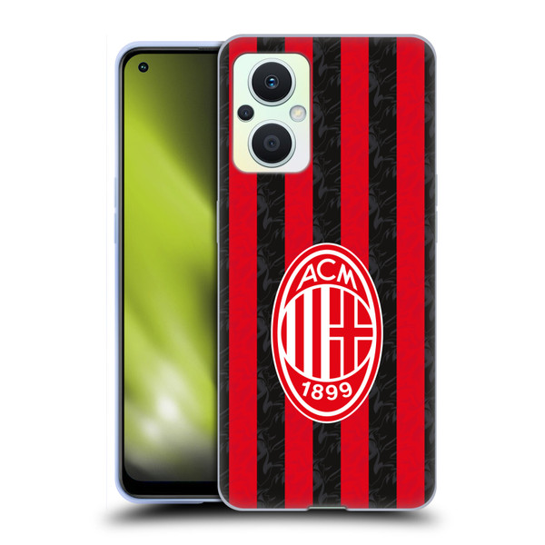 AC Milan 2025/26 Crest Kit Home Soft Gel Case for OPPO Reno8 Lite