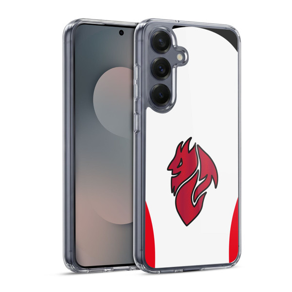 AC Milan 2025/26 Crest Kit Away Soft Gel Case for Samsung Galaxy S25 & MagSafe