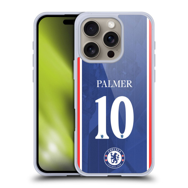 Chelsea Football Club 2025/26 Players Home Kit Cole Palmer Soft Gel Case for Apple iPhone 16 Pro Chelsea Football Club 2025/26 Players Home Kit Cole Palmer Soft Gel Case for Apple iPhone 16 Pro
