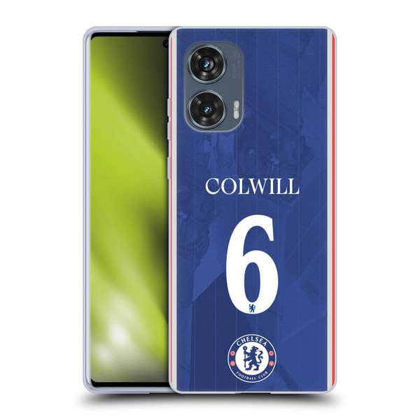 Chelsea Football Club 2025/26 Players Home Kit Levi Colwill Soft Gel Case for Motorola Edge 50 Fusion