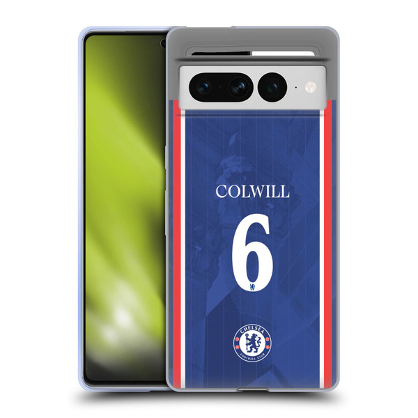 Chelsea Football Club 2025/26 Players Home Kit Levi Colwill Soft Gel Case for Google Pixel 7 Pro
