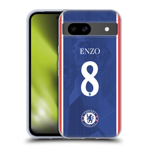 Chelsea Football Club 2025/26 Players Home Kit Enzo Fernández Soft Gel Case for Google Pixel 8a Chelsea Football Club 2025/26 Players Home Kit Enzo Fernández Soft Gel Case for Google Pixel 8a