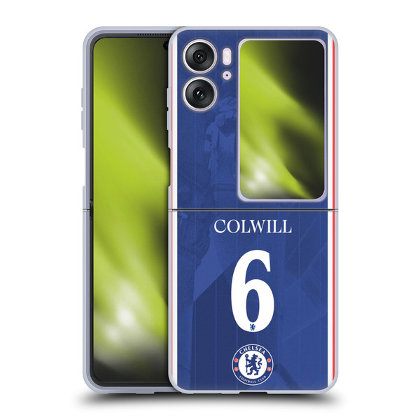 Chelsea Football Club 2025/26 Players Home Kit Levi Colwill Soft Gel Case for OPPO Find N2 Flip