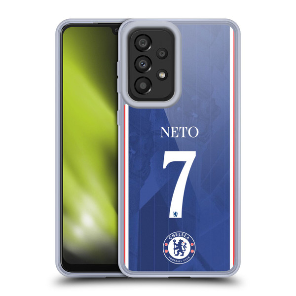 Chelsea Football Club 2025/26 Players Home Kit Pedro Neto Soft Gel Case for Samsung Galaxy A33 5G (2022)