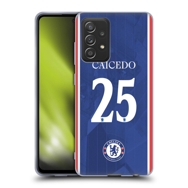 Chelsea Football Club 2025/26 Players Home Kit Moisés Caicedo Soft Gel Case for Samsung Galaxy A52 / A52s / 5G (2021) Chelsea Football Club 2025/26 Players Home Kit Moisés Caicedo Soft Gel Case for Samsung Galaxy A52 / A52s / 5G (2021)