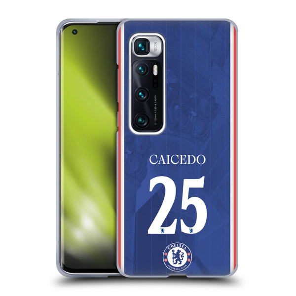 Chelsea Football Club 2025/26 Players Home Kit Moisés Caicedo Soft Gel Case for Xiaomi Mi 10 Ultra 5G