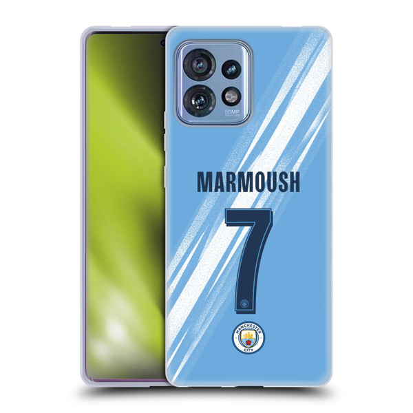 Manchester City Man City FC 2025/26 Players Home Kit Omar Marmoush Soft Gel Case for Motorola Moto Edge 40 Pro/Plus 2023 Manchester City Man City FC 2025/26 Players Home Kit Omar Marmoush Soft Gel Case for Motorola Moto Edge 40 Pro/Plus 2023