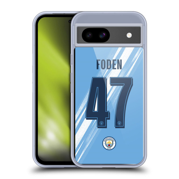 Manchester City Man City FC 2025/26 Players Home Kit Phil Foden Soft Gel Case for Google Pixel 8a Manchester City Man City FC 2025/26 Players Home Kit Phil Foden Soft Gel Case for Google Pixel 8a