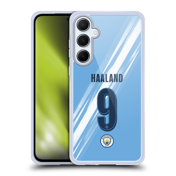 Manchester City Man City FC 2025/26 Players Home Kit Erling Haaland Soft Gel Case for Samsung Galaxy A55 5G Manchester City Man City FC 2025/26 Players Home Kit Erling Haaland Soft Gel Case for Samsung Galaxy A55 5G