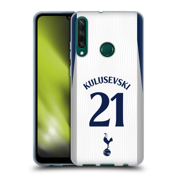 Tottenham Hotspur F.C. 2025/26 Players Home Kit Dejan Kulusevski Soft Gel Case for Huawei Y6p