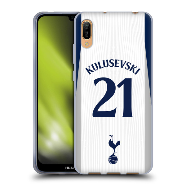 Tottenham Hotspur F.C. 2025/26 Players Home Kit Dejan Kulusevski Soft Gel Case for Huawei Y6 Pro (2019)