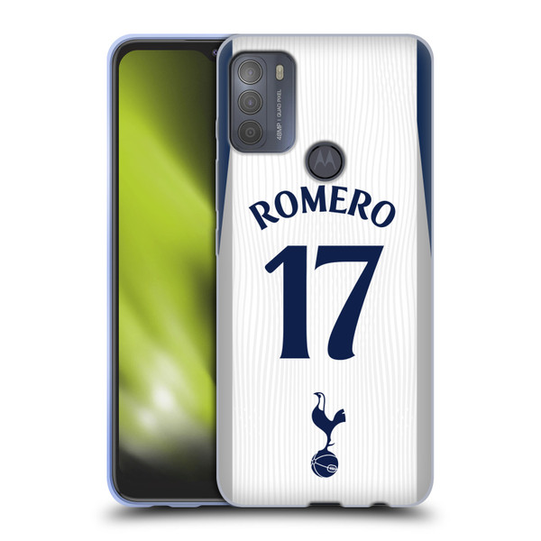 Tottenham Hotspur F.C. 2025/26 Players Home Kit Cristian Romero Soft Gel Case for Motorola Moto G50 Tottenham Hotspur F.C. 2025/26 Players Home Kit Cristian Romero Soft Gel Case for Motorola Moto G50