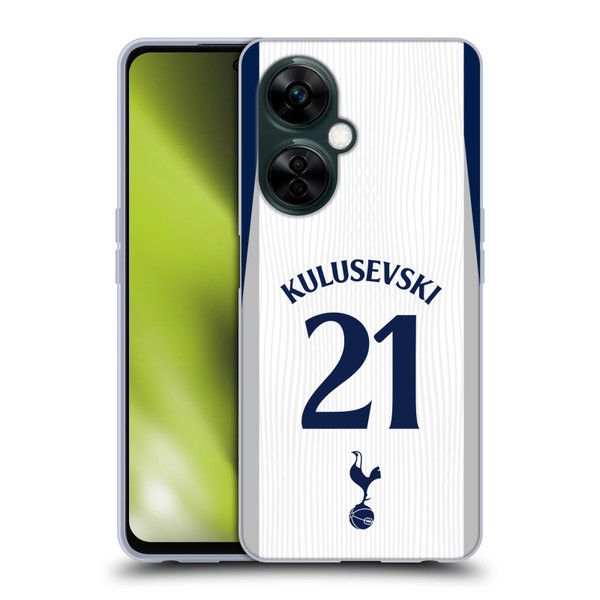 Tottenham Hotspur F.C. 2025/26 Players Home Kit Dejan Kulusevski Soft Gel Case for OnePlus Nord N30