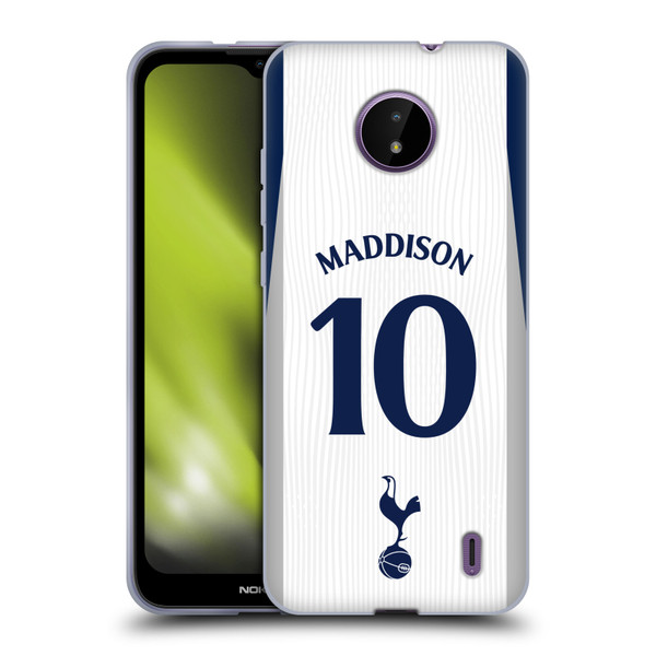 Tottenham Hotspur F.C. 2025/26 Players Home Kit James Maddison Soft Gel Case for Nokia C10 / C20 Tottenham Hotspur F.C. 2025/26 Players Home Kit James Maddison Soft Gel Case for Nokia C10 / C20