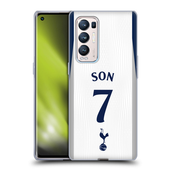 Tottenham Hotspur F.C. 2025/26 Players Home Kit Son Heung-Min Soft Gel Case for OPPO Find X3 Neo / Reno5 Pro+ 5G Tottenham Hotspur F.C. 2025/26 Players Home Kit Son Heung-Min Soft Gel Case for OPPO Find X3 Neo / Reno5 Pro+ 5G