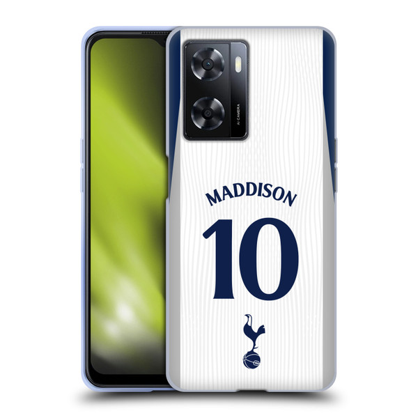 Tottenham Hotspur F.C. 2025/26 Players Home Kit James Maddison Soft Gel Case for OPPO A57s