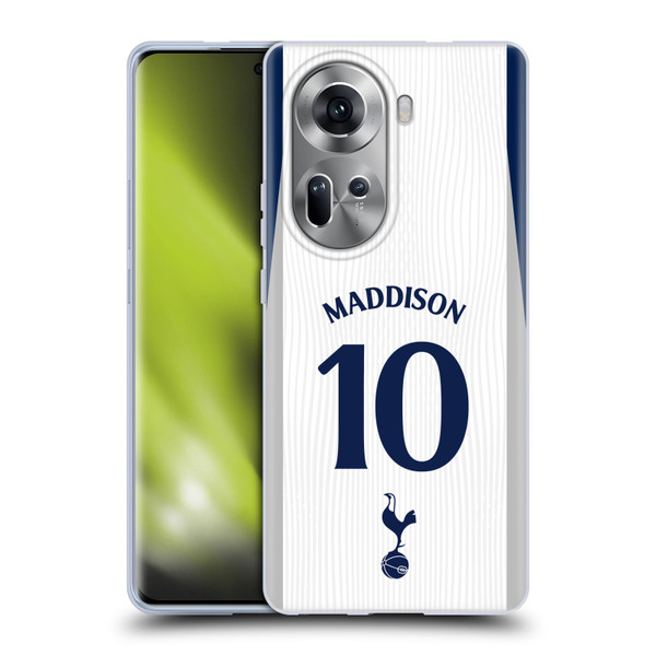 Tottenham Hotspur F.C. 2025/26 Players Home Kit James Maddison Soft Gel Case for OPPO Reno11
