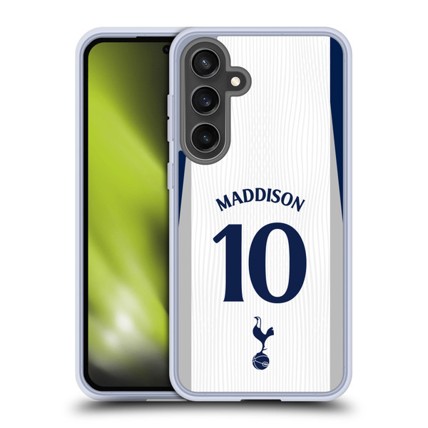 Tottenham Hotspur F.C. 2025/26 Players Home Kit James Maddison Soft Gel Case for Samsung Galaxy S24 FE