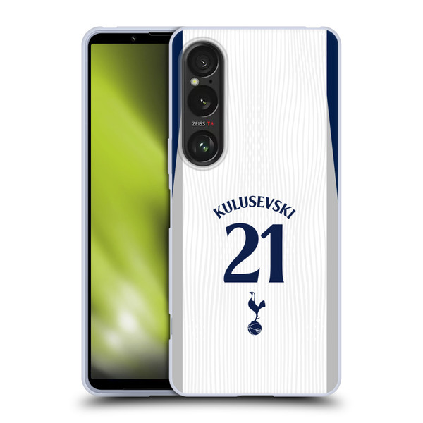 Tottenham Hotspur F.C. 2025/26 Players Home Kit Dejan Kulusevski Soft Gel Case for Sony Xperia 1 VI 5G Tottenham Hotspur F.C. 2025/26 Players Home Kit Dejan Kulusevski Soft Gel Case for Sony Xperia 1 VI 5G